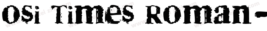 osi Times Roman字体转换